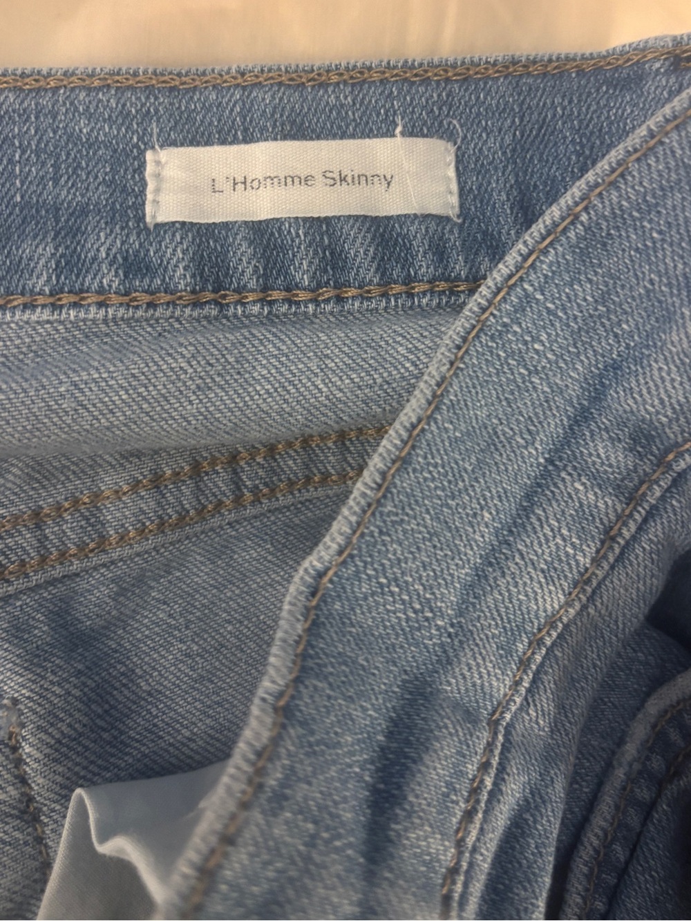 FRAME L’Homme Skinny Jeans Mens Size 31 Light Wash Blue - Picture 5 of 7